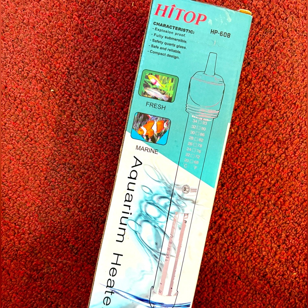 Hitop Aquarium Heater 100W Fresh Marine HP-608